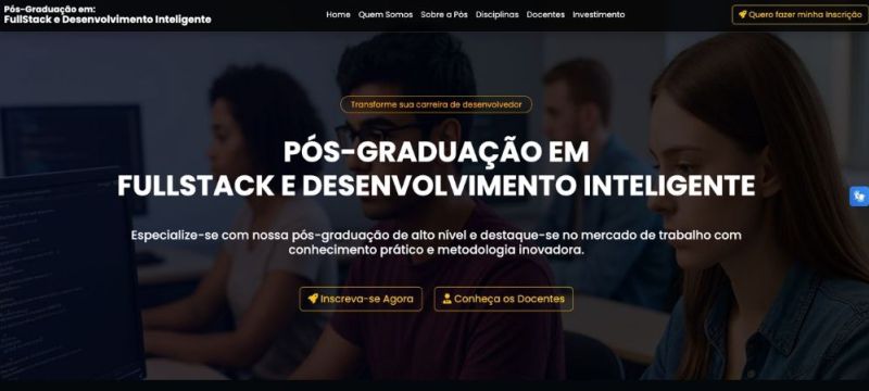 Pós FullStack Inteligente Grupo Integrado