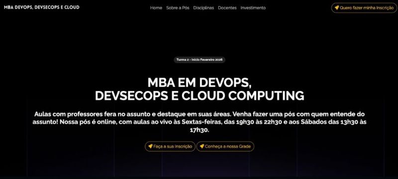 Pós MBA em DevOps Grupo Integrado